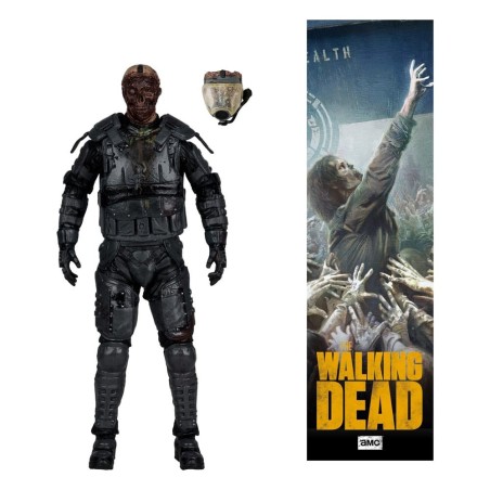 Walking Dead - The   Action Figure Gas Mask Zombie (Season 4) 13 cm