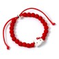 Hello Kitty - Bracelet red beads with  Charm 21 cm