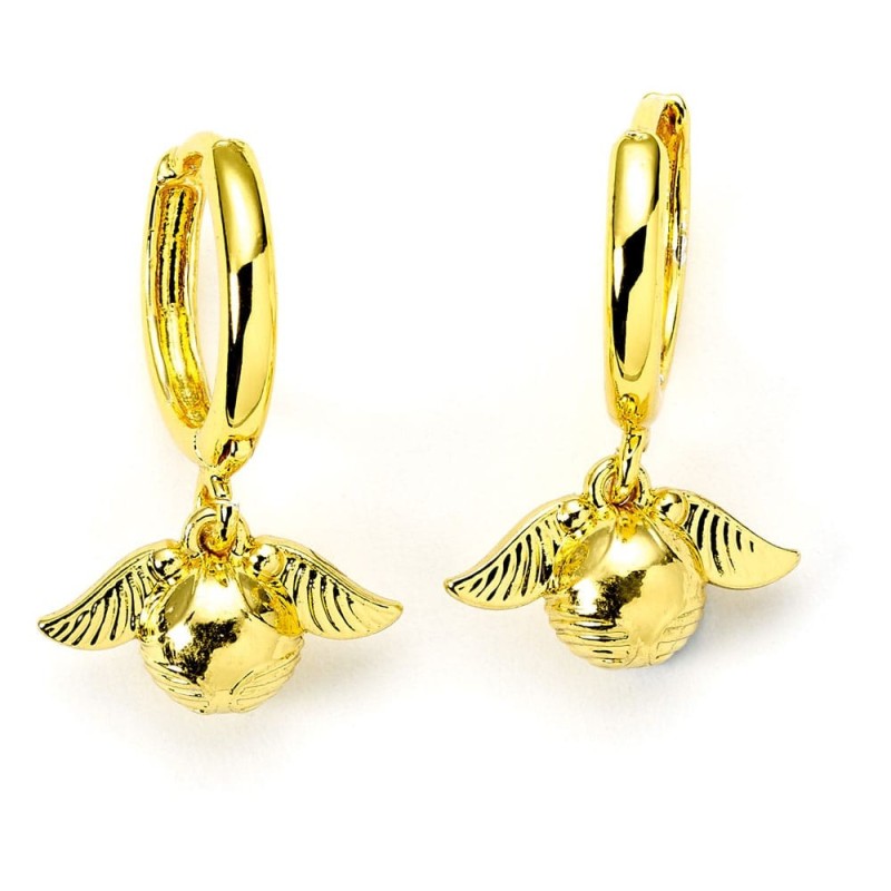 Harry Potter - Paire de boucles d'oreilles Golden Snitch (Doré)