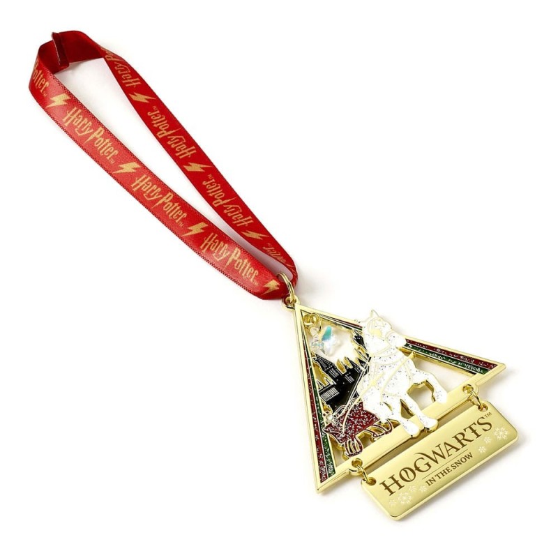 Harry Potter - Tree ornament Hogwarts in the Snow (Golden Tone)