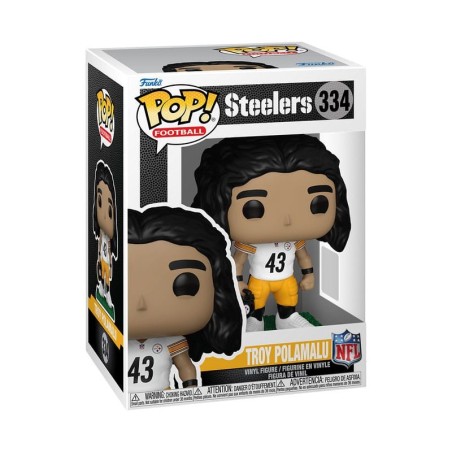 NFL - : Legends POP! Sports Vinyl Figure Legends- Troy Polamalu(Steelers) 9 cm