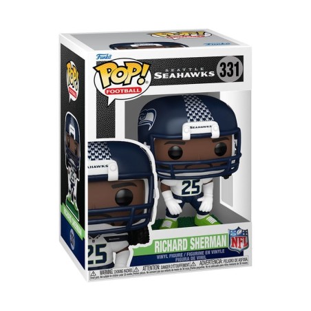 NFL - : Legends POP! Sports Vinyl Figure Legends- Richard Sherman(Seahawks) 9 cm