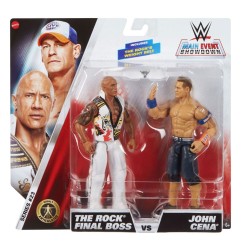 WWE Main Event Showdown - Figurines The Rock Final Boss vs John Cena 2-Pack 15 cm