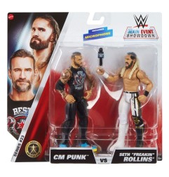 WWE - Main Event Showdown Action Figures CM Punk vs Seth "Freakin" Rollins 2-Pack 15 cm