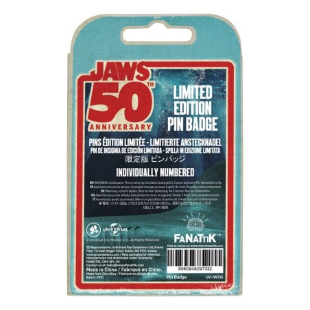 Jaws - Pin Badge 50th Anniversary Ship in Bottle