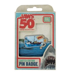 Jaws - Pin Badge 50th Anniversary Ship in Bottle