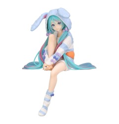 Hatsune Miku - Noodle Stopper PVC Statue  Rabbit Ear Hood Pajama Blue Color Ver. 14 cm