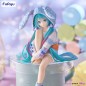 Hatsune Miku - Noodle Stopper PVC Statue  Rabbit Ear Hood Pajama Blue Color Ver. 14 cm