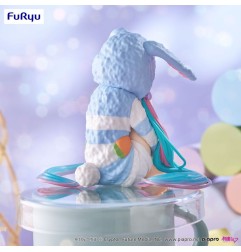 Hatsune Miku - Noodle Stopper PVC Statue  Rabbit Ear Hood Pajama Blue Color Ver. 14 cm