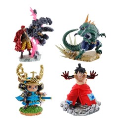 One Piece - Set de 4 figurines One Piece Petitrama Logbox Re Birth Wanokuni Vol. 2 Set 9 cm