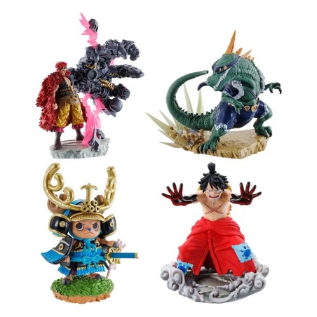 One Piece - Petitrama PVC Mini Statue Logbox Re Birth Wanokuni Vol. 2 Set 9 cm