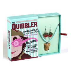 Harry Potter - : Quidditch Luna Beaded Cork Charm Necklace and Radish Earrings Gift Set