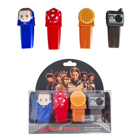 Stranger Things - Pack 4 surligneurs Stranger Things