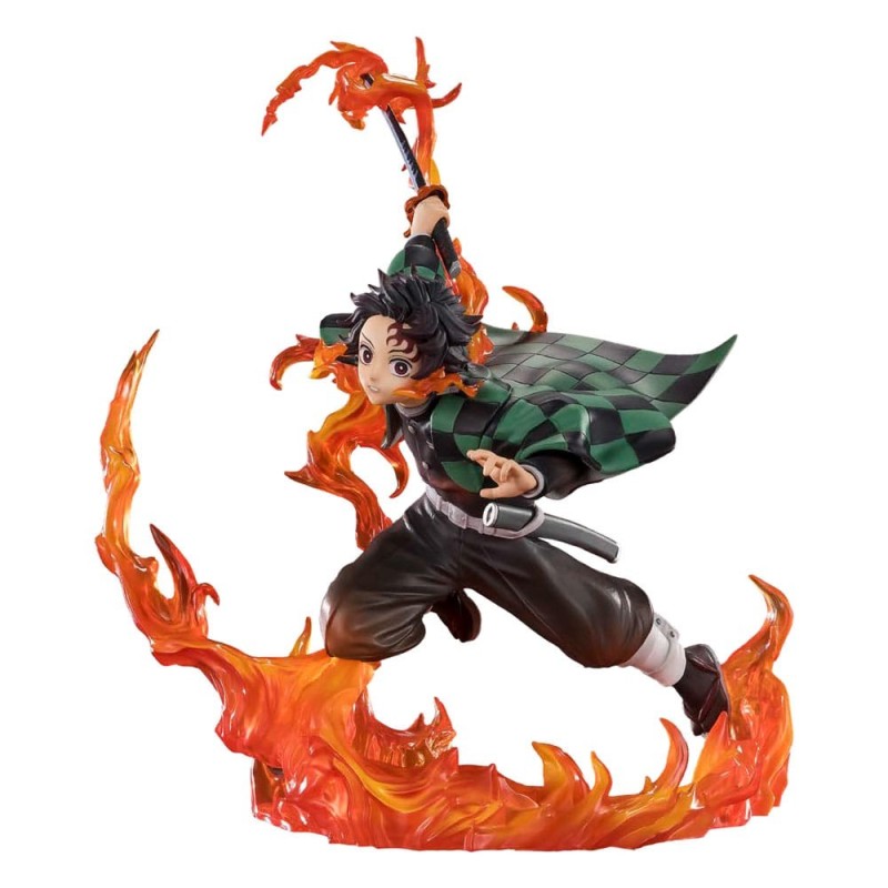 Demon Slayer: Kimetsu no Yaiba - Statuette FiguartsZERO Kamado Tanjiro (Kyojuro Rengoku's Sword Guard Ver.) 19 cm