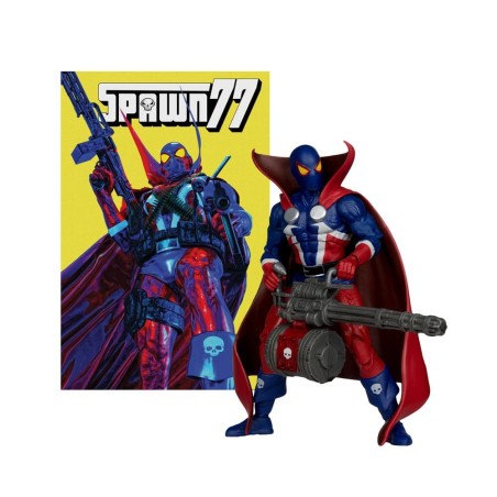Spawn - Page Punchers Action Figure  1977 Red and Blue (Chase) Red Platinum Edition 18 cm