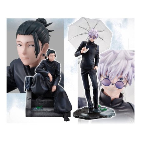 Jujutsu Kaisen - Pack 2 statuettes Suguru Geto & Satoru Gojo Kosen Ver. (avec bonus)