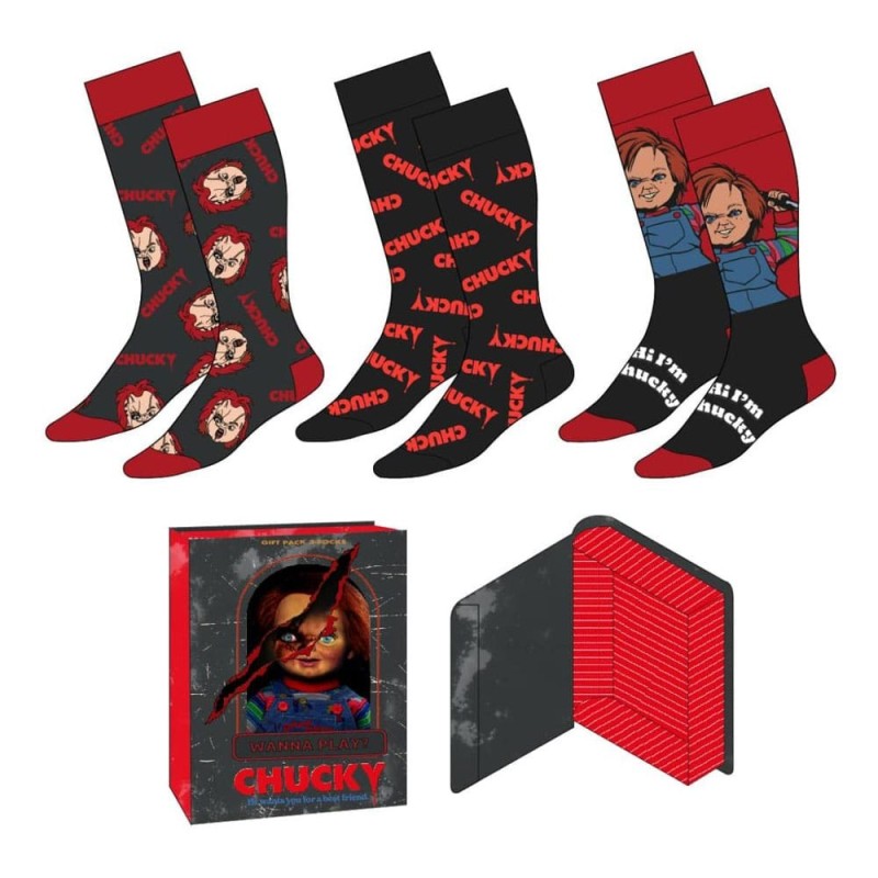 Chucky - Pack 3 paires de chaussettes Chucky 38-45