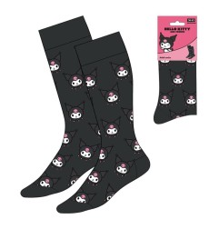 Sanrio - Paire de Chaussettes Kuromi Face 36-43