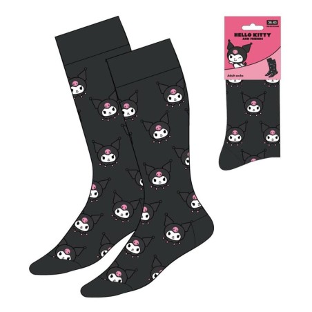 Sanrio - Paire de Chaussettes Kuromi Face 36-43