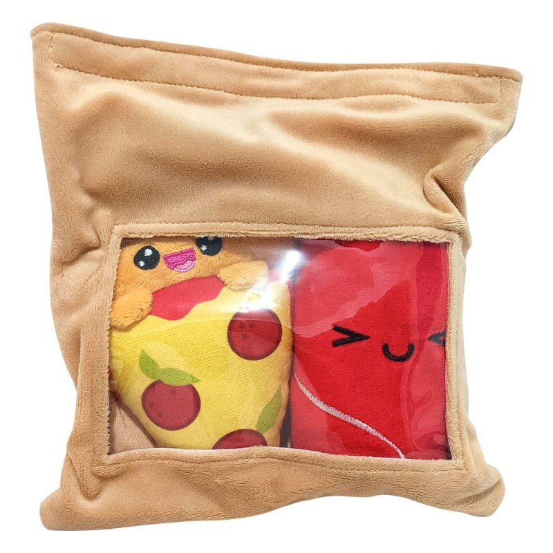 Yummis - Pack 2 peluches Yummis Together Pizza & Cola dans un sac à emporter 21 cm Yummis - Pack 2 peluches Yummis Together Pizza & Cola dans un sac à emporter 21 cm