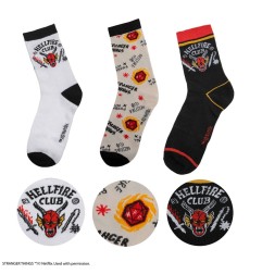Stranger Things - : Hellfire Club Set of 3 Socks