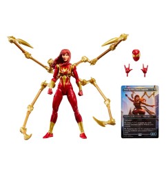 Marvel Legends Magic: The Gathering - Figurine Mary Jane Watson (Iron Spider) (avec carte premium exclusive) 15 cm