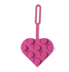 LEGO - Porte-clés LEGO Coeur Rose 10 cm