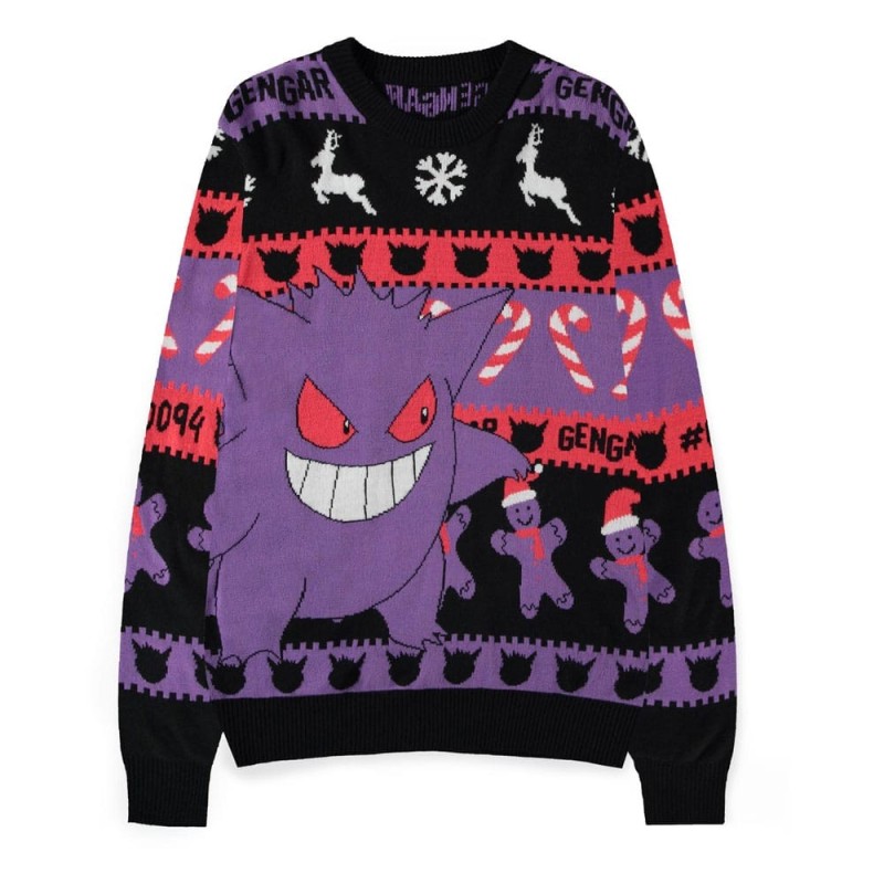 Pokémon - Sweat Gengar (Christmas Jumper) Size XL