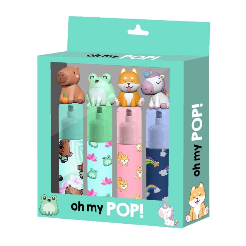 Oh My Pop! - Pack 4 surligneurs Oh My Pop! Oh My Pop! - Pack 4 surligneurs Oh My Pop!