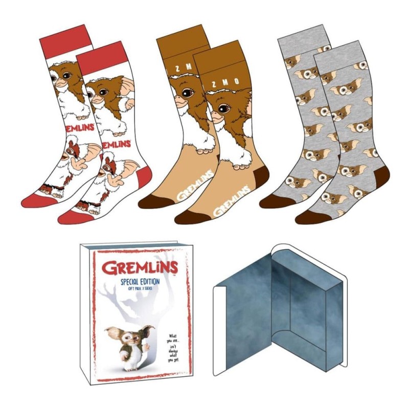 Gremlins - Pack 3 paires de chaussettes Gremlins 36-43