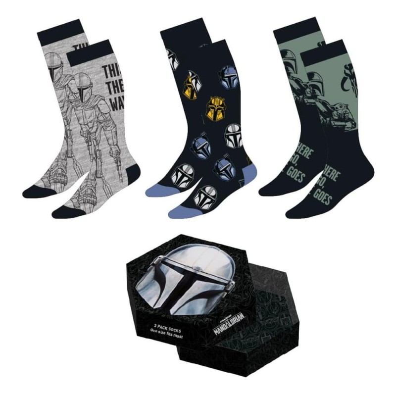 Star Wars - : The Mandalorian Socks 3-Pack Mandalorian 38-45 Star Wars - : The Mandalorian Socks 3-Pack Mandalorian 38-45