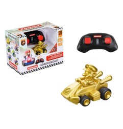 Super Mario Kart - Voiture télécommandée RC 1/50 2,4GHz Mini Mario Gold