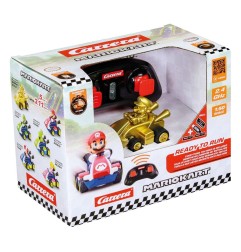 Super Mario Kart - Voiture télécommandée RC 1/50 2,4GHz Mini Mario Gold