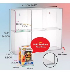 Evoretro - Présentoir vitrine acrylique pour 6 Figurines Funko Pops