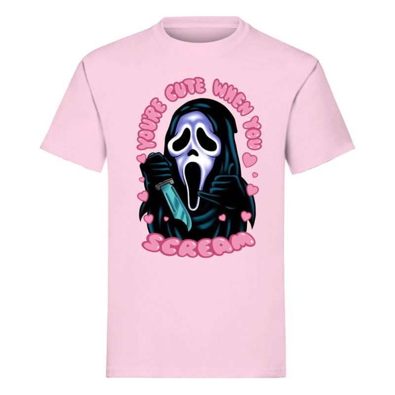 Scream - T-Shirt Ghost Face You're Cute when you Size L Scream - T-Shirt Ghost Face You're Cute when you Size L