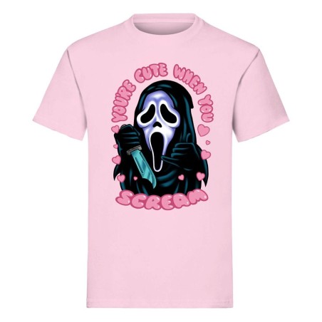 Scream - T-Shirt Ghost Face You're Cute when you