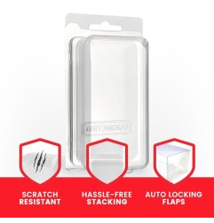 Evoretro - Pack 35 boîtes de protection Clamshell en PET pour figurines articulées XL