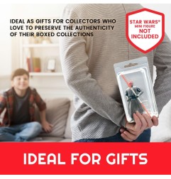 Evoretro - Pack 35 boîtes de protection Clamshell en PET pour figurines articulées XL