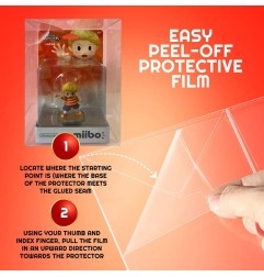 Evoretro - Pack 10 boîtes de protection en PET pour figurines Amiibo