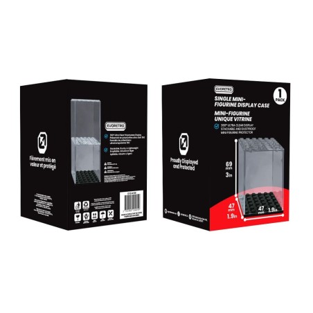 Evoretro - Présentoir vitrine acrylique pour figurines mini Single Stackable