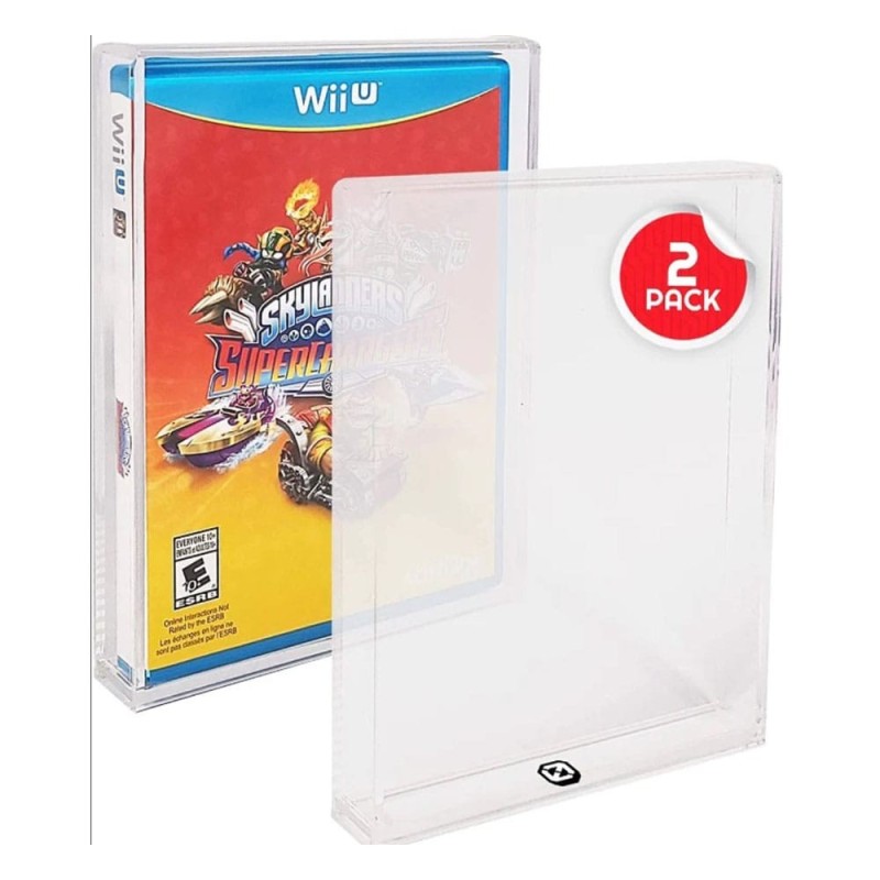 Evoretro - Pack 2 boîtes de protection en acrylique pour DVD/Wii/GameCube/PS2/XboX/Xbox360 Evoretro - Pack 2 boîtes de protection en acrylique pour DVD/Wii/GameCube/PS2/XboX/Xbox360