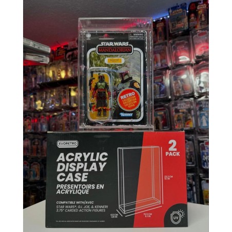 Other - Evoretro Acrylic Display Cases 2-Pack for Action Figures