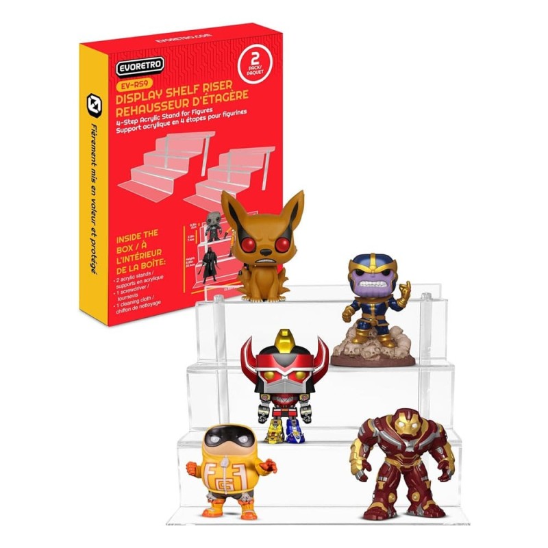 Other - Evoretro Acrylic Shelf Riser 2-Pack RS9 Other - Evoretro Acrylic Shelf Riser 2-Pack RS9