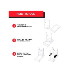 Other - Adjustable Easel Stand 6-Pack Compatible with Video Game Cases