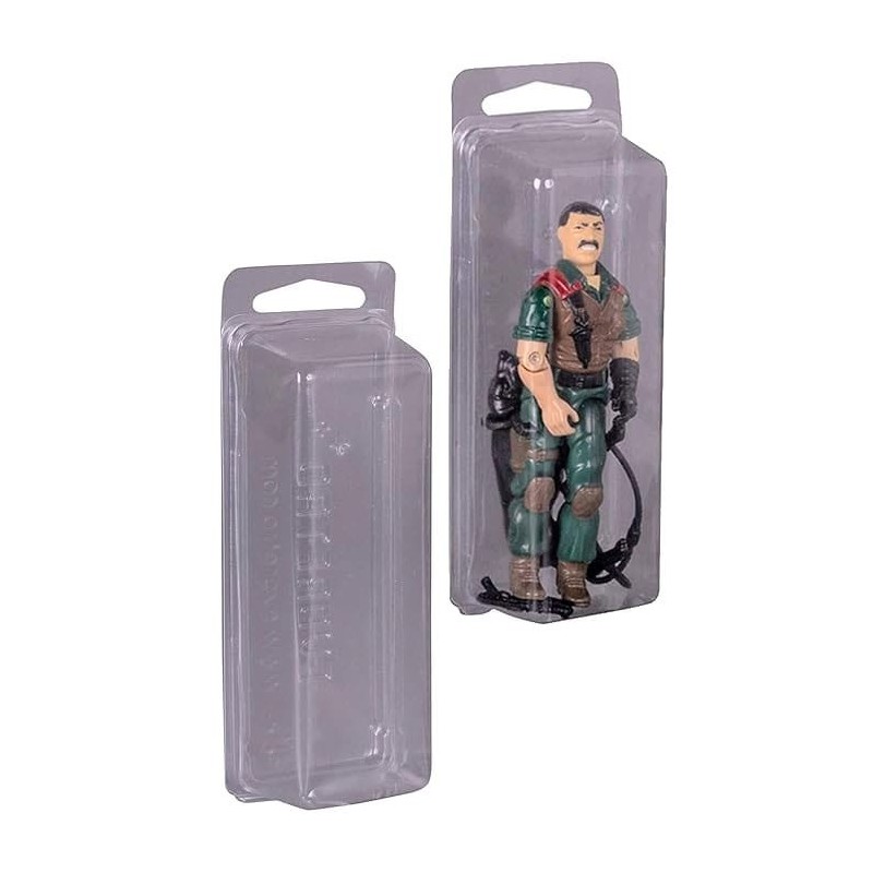 Evoretro - Pack 50 boîtes de protection Clamshell en PET pour figurines articulées