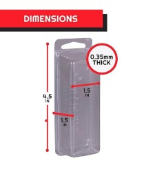 Evoretro - Pack 50 boîtes de protection Clamshell en PET pour figurines articulées