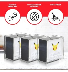 Evoretro - Présentoir vitrine acrylique pour Booster Boxes / Elite Trainer Boxes Ver. 2 avec couvercle coulissant