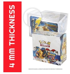 Other - Evoretro Acrylic Display Case for Booster Boxes / Elite Trainer Boxes Ver. 1 with Sliding Lid