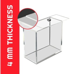 Evoretro - Présentoir vitrine acrylique pour Booster Boxes / Elite Trainer Boxes Ver. 2 avec couvercle coulissant