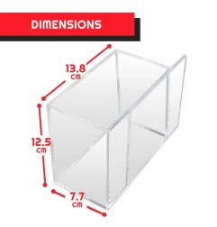 Evoretro - Présentoir vitrine acrylique pour Booster Boxes / Elite Trainer Boxes Ver. 1 avec couvercle coulissant